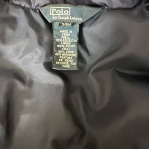 Polo Ralph Lauren down coat for toddler boy.